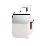 Tekno-Tel Easyfix Yapışkanlı Tuvalet Kağıtlığı Kapaklı (4'Li Paket)