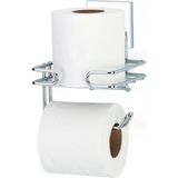 Tekno-tel Krom Yapışkanlı Yedekli Tuvalet Kağıtlık EASYFIX Modern Tasarım 12,5 x 14,5 cm EF275