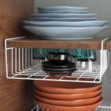 Tekno-tel Metal Dolap İçi Organizer Kanguru Raf Beyaz Renk ile Mutfak ve Banyo İçin Pratik Çözüm