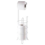 Tekno-Tel MG093 Beyaz Yedekli Ayaklı Wc Kağıtlık