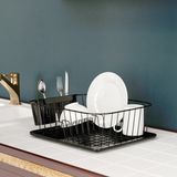 Tekno-tel Tek Katlı Bulaşıklık Tabaklık Mat Siyah KB084 - 12 x 37 x 31 cm