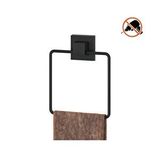 Tekno-Tel Tekno Tel Ef-234 Yapışkanlı Banyo Kare Havluluk Siyah