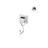 Tekno-Tel Tekno Tel Ef-237 Yapışkanlı Banyo Tekli Askı Bornozluk Krom Çok Renkli