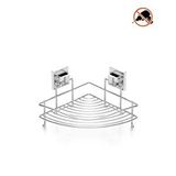 Tekno-Tel Tekno Tel Ef-250 Yapışkanlı Tek Katlı Köşelik Banyo Rafı Krom Çok Renkli