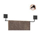 Tekno-Tel Tekno Tel Ef-260 Yapışkanlı Banyo Uzun Havluluk Siyah