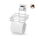 Tekno-Tel Tekno Tel Ef-275 Yapışkanlı Yedekli Tuvalet Wc Kağıtlık Krom Çok Renkli