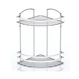 Tekno-Tel Tekno Tel Lm-008 2 Katlı Köşelik Banyo Rafı Şampuanlık Krom Çok Renkli