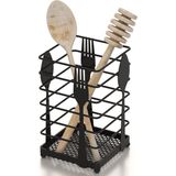 Tekno-tel TEZGAH ÜSTÜ DESENLİ KAŞIKLIK MAT SİYAH MG070