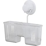 Tekno-tel Vakumlu Plastik Çok Amaçlı Banyo Fırçalık Rafı Beyaz DM058