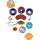 Tekno Trust 115 18 Parça Spiral Avuç Içi Taşlama Cırt Zımpara Kağıdı Ahşap Inox Metal Mermer Kesici Kesme Flap - 0