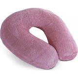 Tekno Trust 35 x 50 cm Ortopedik Konforlu Boyun Yastığı Araç Seyahat Boyun Yastığı Antiyel Boncuk Elyaf Pem - 10 x 30 cm - Pembe