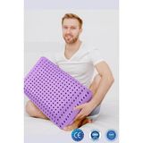 Tekno Trust 650 + gr Ortopedik Visco Yastık Lavanta Terapi Visco Yastık 60X40X15 cm Visko Antiyel 60 x 4 - 10 x 30 cm - Mor