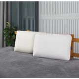 Tekno Trust 650 + gr Visco Ortopedik Medikal Boyun Fıtığı Tombul Yastık (40 x 60) Pamuklu Visko 40 x 60 Beyaz - 10 x 30 cm