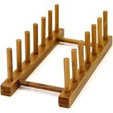 Tekno Trust Ahşap Ostbıt 27,5 cm Bambu Tabaklık - Tabak Standı Ahşap Kahverengi Mutfak 1 Adet - Ahşap Rengi