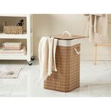 Tekno Trust Bambu Urbann Katlanabilir Çamaşır Sepeti 35X35X60 cm Kahve Kahverengi