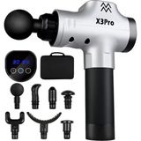 Tekno Trust Beyaz 24W 30 Hız Vurmalı Sessiz Fırçasız Motor 6 Başlıklı Şarjlı Sporcu Masaj Aleti Tabancası Cilt