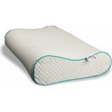 Tekno Trust Beyaz Ortopedik Visco Boyun Destekli Büyük Boy Yastık Pamuklu 40 x 60 Visko - 10 x 30 cm