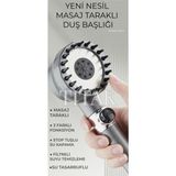 Tekno Trust Duş Başlığı Yeni Nesil Masajlı Duş Başlığı Beyaz Plastik