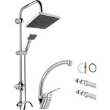 Tekno Trust Duş Seti Krom 2'li Duş Seti Kuğu Borulu Banyo Çeşmesi Musluğu