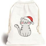 Tekno Trust Gri Kedi Figürlü Kanvas Oyuncak ve Çamaşır Saklama Torbası 20X30CM Ebat - 20 x 30 cm - Acorn