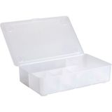Tekno Trust Kapaklı Bölmeli Kutu 34 x 21 x 8 cm Ikea Saklama Kutusu Takı Makyaj Malzemesi Kutusu Plastik - Ahşap