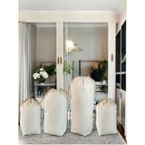 Tekno Trust Krem Büzgülü Hurç 4'Lü Set - Xxl ,Xl, 2l - Taşınma Çantası - Yorgan Yastık Çamaşır Saklama Torbası - 38 - 40 - 1 Adet