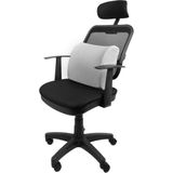 Tekno Trust Mikrofiber Visco Bel Minderi Ortopedik Bel Yastığı Araç Bel Minderi Orjinal Visco Visko Gri 35 x 50 - 10 x 30 cm