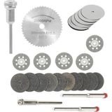 Tekno Trust Mini Grinder Vız Vız Için Kesici Aksesuar Seti Ahşap Metal Plastik Cam Kesme Mini Disk - Altın - 0