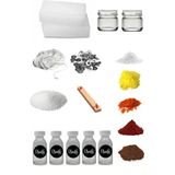 Tekno Trust Mum Yapım Seti, Başlangıç Mum Seti, 1kg Kokulu Parafin,fitil,mum Çıtçıtı,ahşap Fitil,kavanoz,steari - 1 Adet