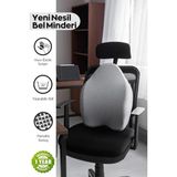 Tekno Trust Ortopedik Bel Yastigi Visco Sandalye Minderi-Yeni Nesil - 10 x 30 cm - 10 x 43 cm