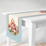 Tekno Trust Runner Botanik Çiçek Yengeç Desenli Dijital Pano Baskılı - 10 x 10 cm