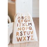 Tekno Trust Soft Harfler Oyuncak Çamaşır Saklama Torbası Isimli Çok Amaçlı Çanta 20X30CM Ebat - 20 x 30 cm - Acorn