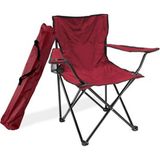 Tekno Trust Taşıma Çantalı Via Kamp Sandalyesi - Rejisör Koltuğu -Bordo Metal Tekli Kırmızı 0,5 - 3 kg Tek Kişi