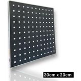 Tekno Trust Tepe Duş Sistemleri Siyah Kare Tepe Duş Başlığı 20X20 Plastik Siyah