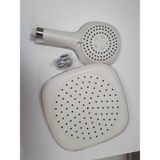 Tekno Trust Tepe ve El Duşu Beyaz 2 Li Set Tepe Duş Başlığı ve El Duşu Duş Başlığı Beyaz Renk Banyo Seti