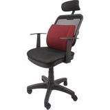 Tekno Trust Visco Ortopedik Bel Minderi Ortopedik Sırt Minderi Bordo Renk - 10 x 30 cm - 10 x 43 cm