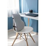Tekno Trust Visko Ortopedik Bel Yastığı Sırt Minderi Visco Araç Bel Minderi Araç Sırt Yastıgı. Gri 57 x 42 Pamu - 10 x 30 cm