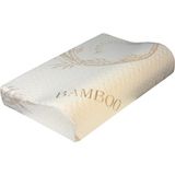 Tekno Trust Visko Ortopedik Visco Boyun Yastığı Büyük Boy 60 x 40 cm Bamboo 40 x 60 Bambu Beyaz - 10 x 30 cm