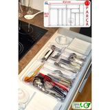 Tekno Trust Yeni 11'li Set Modüler Organizer Mutfaklarda Çekmece Içi Kaşıklık - Ahşap Rengi