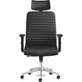 Tekno Yönetici Koltuğu Ergonomik Ofis Sandalyesi Deri Çalışma Koltuğu (Gri-Siyah) - Abanoz