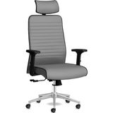 Tekno Yönetici Koltuğu Ergonomik Ofis Sandalyesi Deri Çalışma Koltuğu (Gri-Siyah) - Çok Renkli - 1 Adet