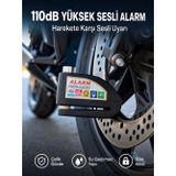tekno Yüksek Sesli 110dB Çelik Disk Kilidi Su Geçirmez Yeni Nesil 2026