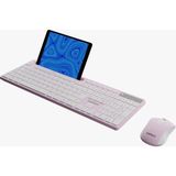 TeknoBeyza Everest Tablet/telefon Standlı Multimedya Kablosuz Klavye Fare Seti - Pembe