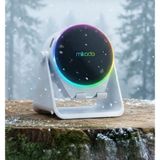 TeknoBeyza Mikado Rgb Işıklı Taşınabilir Bluetooth Hoparlör ve Masaüstü Telefon Standı – Kablosuz Müzik Çalar - Beyaz