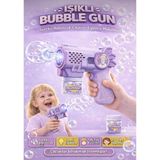 TeknoBeyza Otomatik Baloncuk Tabancası 6 Ağızlı – Işıklı & Sesli Bubble Gun Oyuncak (3+ Yaş) - Mor