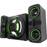 TeknoBeyza Rampage RMS-311 Shard Rgb Gaming Speaker 2.1 Ses Sistemi 80W Bluetooth USB Aux Subwoofer Hoparlör