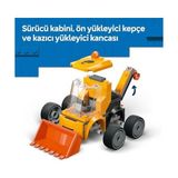Teknocan Marketing City Araçlar - Inşaat Yükleyicisi 60483 – 5 Yaş ve Üzeri Erkek ve Kız Çocuklar Için Inşaat Işçisi Minifigürü Içeren Yaratıcı Oyuncak Yapım Seti, Çocuklar Için Eğlenceli Hediye Fikri (61 Parça)