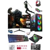 Teknocity TC140X I5-10400F 32GB 1tb M.2 Nvme SSD RX580 8gb 256BIT 24'' 180hz Masaüstü Oyuncu Bilgisayarı