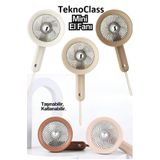 TeknoClass Mini Şarj Edilebilir Taşınabilir Ipli Mini El Fanı Üç Kademe Güçlü Soğutucu Pervane Vantilatör