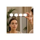 TeknoClass Taşınabilir 4 Led Ampul Parlak Stüdyo Makyaj Işığı Banyo Işığı